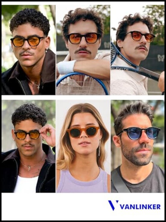 Retro Round Sunglasses - UV400 Protection - 46mm main image 2